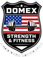 Domex Strength & Fitness badge logo